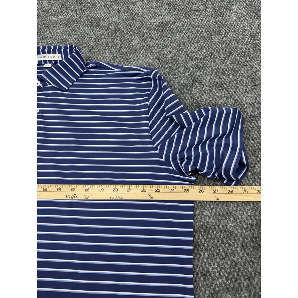 Holderness & Bourne Men's XL Blue Golf Performance Polo Shirt Squires Golf Club - Picture 10 of 10